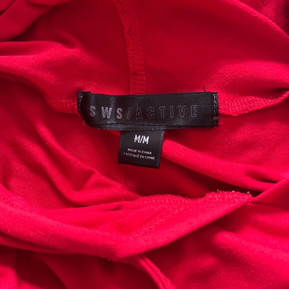 Urban Planet Red Cropped Hoodie - Picture 3 of 3